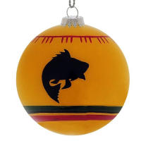 Bring outdoor style and class to your tree, mantle, or holiday decor. Made of hand painted glass.